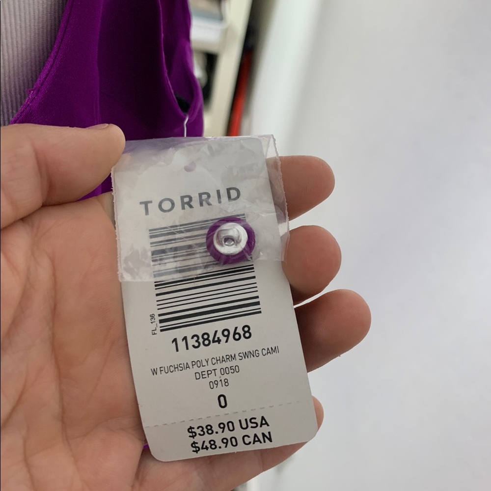 Torrid Purple Button Tank - Picture 2 of 2